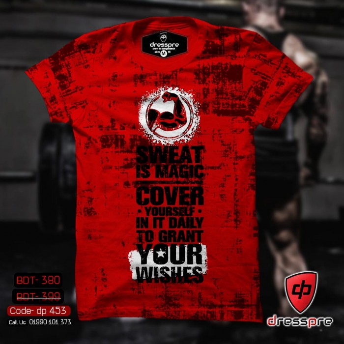 new stylish t-shirts for men (red)